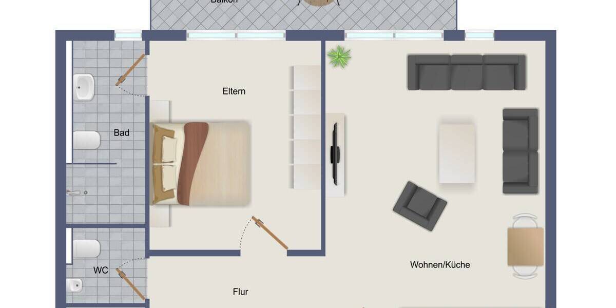 Etagenwohnung Hückeswagen Innenstadt - 2 Zimmer, 60 m&sup2;, 260.000&euro; | Angebot:26106199