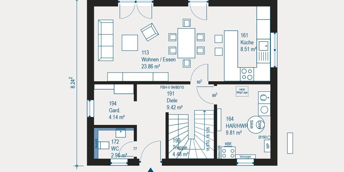 Individuell gestaltetes Einfamilienhaus in Windeck - Flexibler Selbstausbau mit allkauf Pro Time Dienstleistungspaket für Heimwerker - Einfamilienhaus Windeck | Angebot:27301819