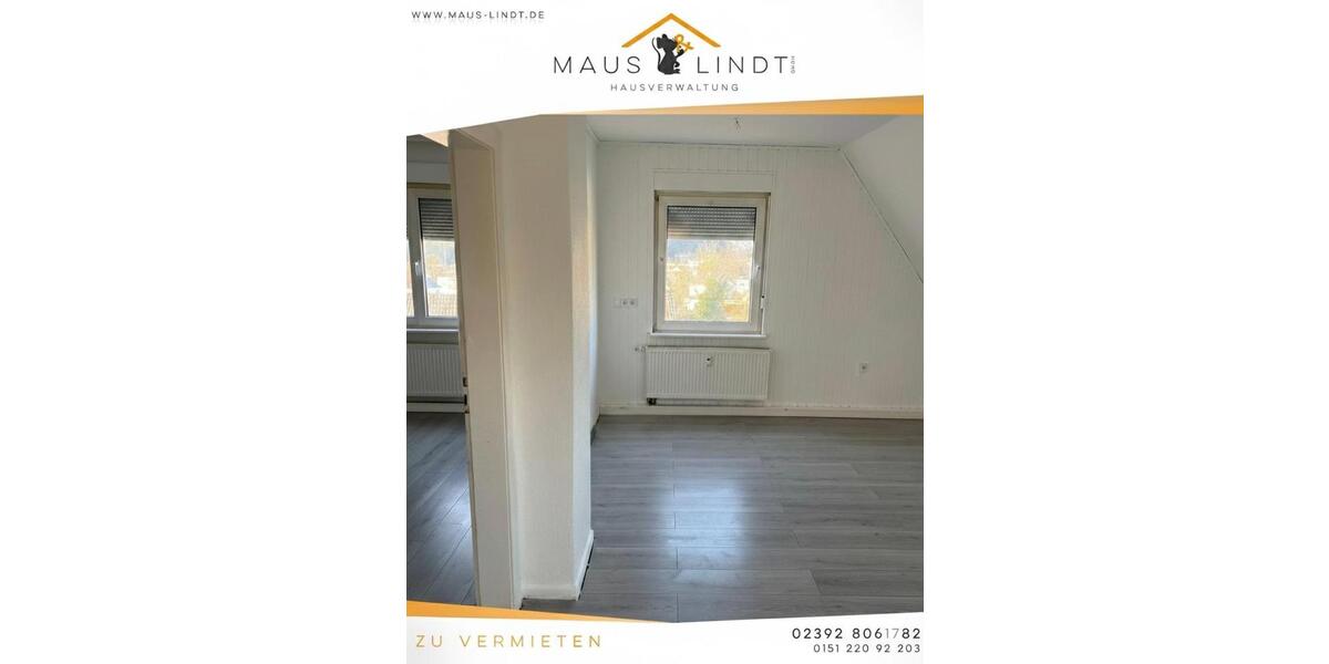 Dachgeschoßwohnung Plettenberg - 3 Zimmer, 45 m&sup2;, 530&euro; | Angebot:25262675