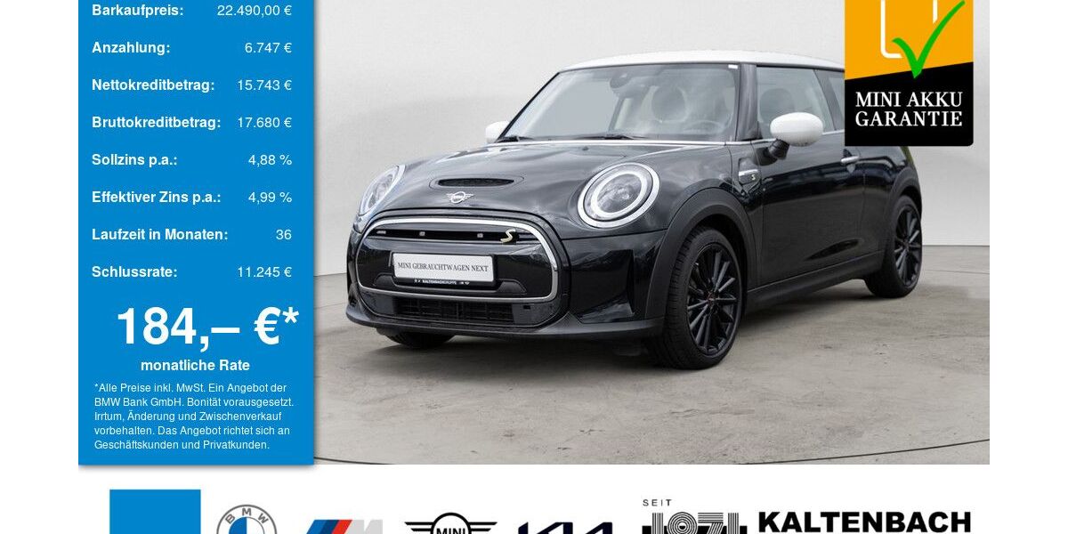 Mini Cooper SE 12.748 km 22.190 &euro; Olpe 57462