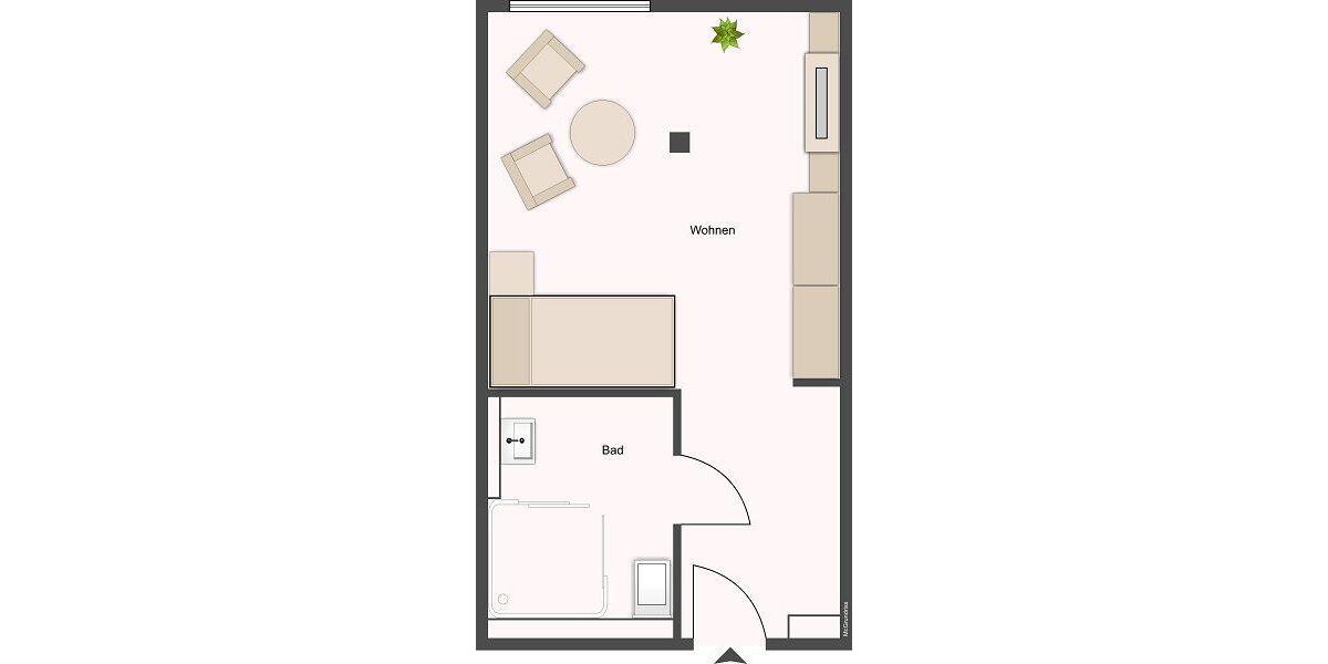 Etagenwohnung Lüdenscheid Staberg - 1 Zimmer, 45 m&sup2;, 257&euro; | Angebot:21275821