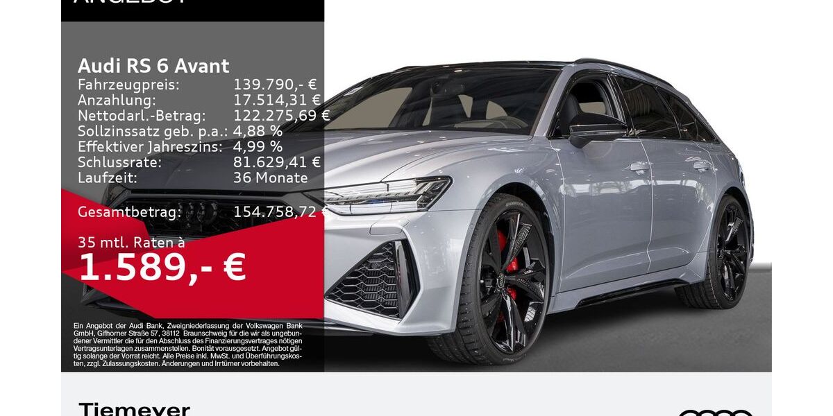 Audi RS6 2.999 km 139.790 &euro; Plettenberg 58840