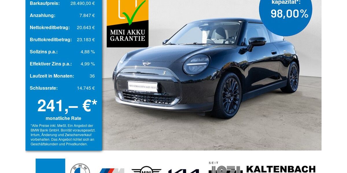 Mini Cooper SE 21.363 km 28.190 &euro; Waldbröl 51545