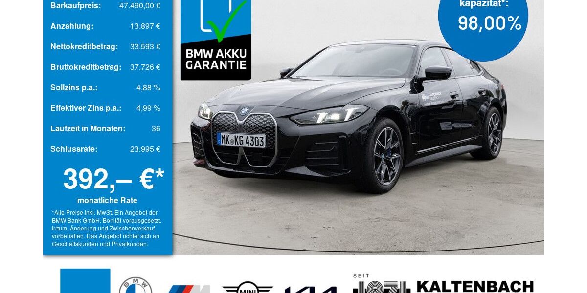 BMW i4 30.000 km 47.490 &euro; Waldbröl 51545