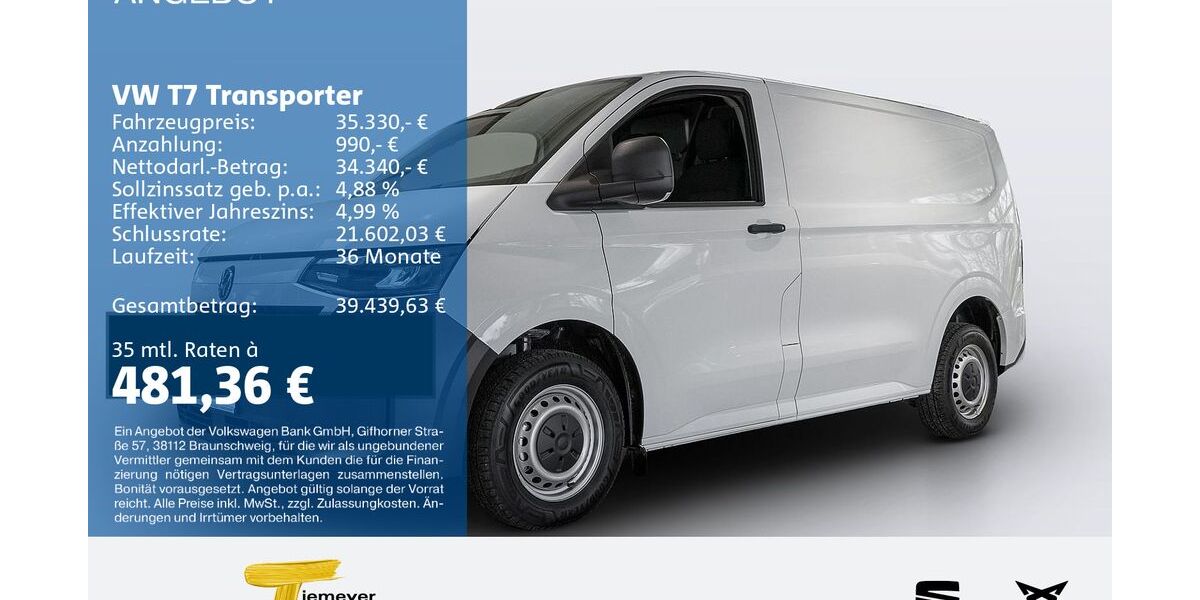 VW T7 Transporter 5.990 km 33.440 &euro; Lüdenscheid 58513