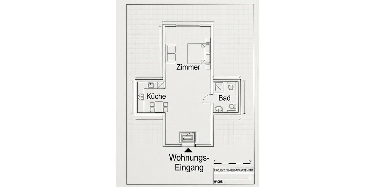 Etagenwohnung Meinerzhagen - 1.5 Zimmer, 28 m&sup2;, 250&euro; | Angebot:26338387