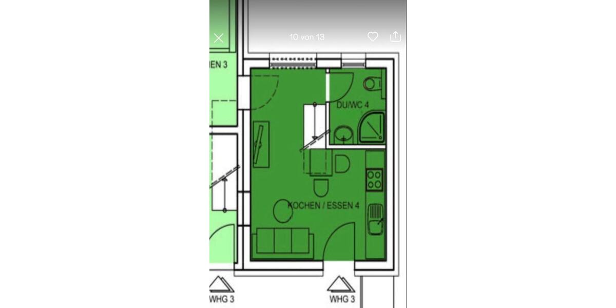 Dachgeschoßwohnung Wissen - 1 Zimmer, 35 m&sup2;, 750&euro; | Angebot:26575985