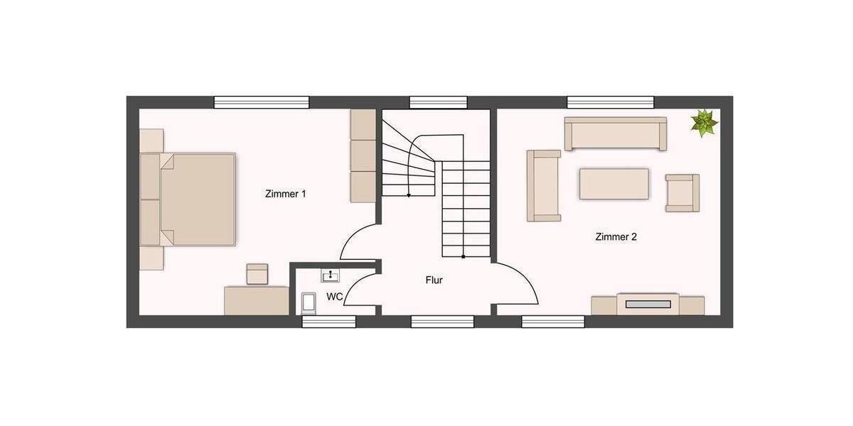 Etagenwohnung Lüdenscheid Staberg - 1 Zimmer, 18 m&sup2;, 190&euro; | Angebot:26094937
