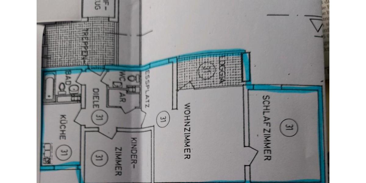 Etagenwohnung Radevormwald - 3 Zimmer, 76 m&sup2;, 385&euro; | Angebot:27554930