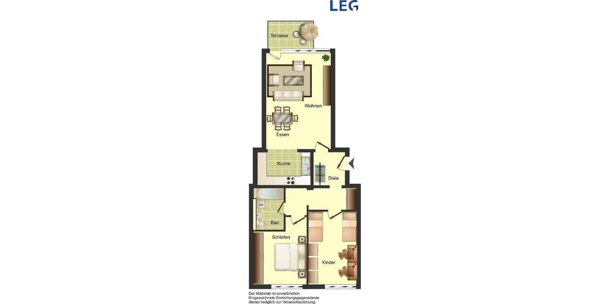 Etagenwohnung Bergneustadt Hackenberg - 3 Zimmer, 84 m&sup2;, 456&euro; | Angebot:26933305