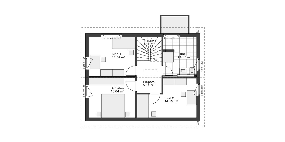 Einfamilienhaus Gummersbach Berstig Süd - 3 Zimmer, 122 m&sup2;, 1.650&euro; | Angebot:26396047