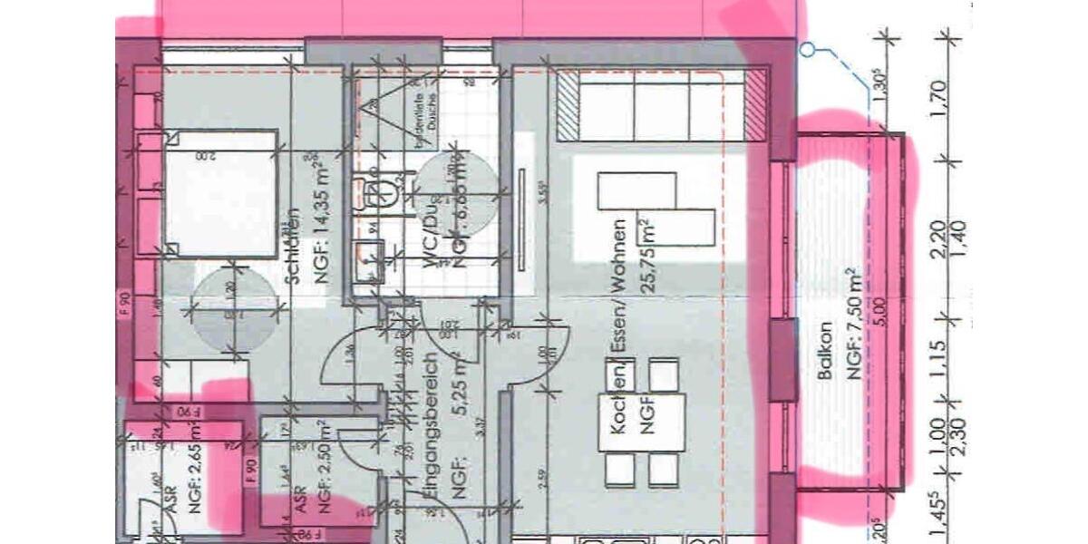 Erdgeschoßwohnung Eitorf - 2 Zimmer, 56 m&sup2;, 720&euro; | Angebot:25943410