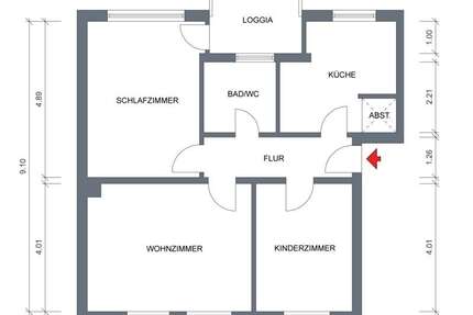 Wohnung Gummersbach Halstenbach - 3 Zimmer, 72 m&sup2;, 648&euro; | Angebot:26965954