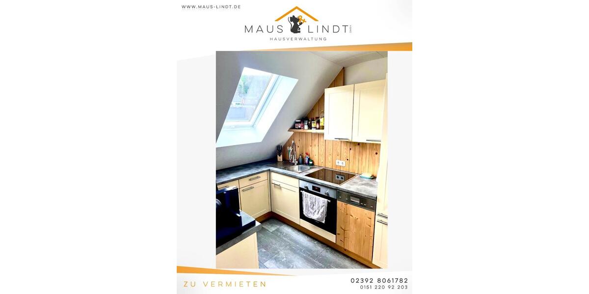 Dachgeschoßwohnung Werdohl - 2 Zimmer, 58 m&sup2;, 540&euro; | Angebot:26041774