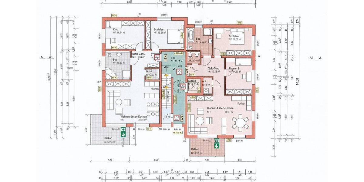 Etagenwohnung Lindlar - 3 Zimmer, 96 m&sup2;, 1.330&euro; | Angebot:25349146